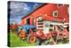 Tractors and Barn-Robert Goldwitz-Premier Image Canvas