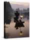 Traditional Chinese Fisherman with Cormorants, Li River, Guilin, China-Adam Jones-Premier Image Canvas