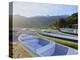 Traditional colourful boats on the beach in Bonete, Ilhabela Island, State of Sao Paulo, Brazil, So-Karol Kozlowski-Premier Image Canvas