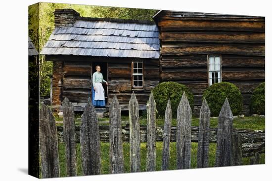 Traditional Dress, Mountain Farm Museum, Great Smoky Mountains National Park, North Carolina, USA-null-Premier Image Canvas