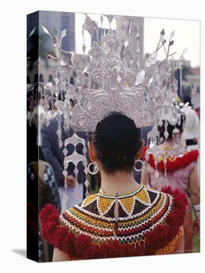 Traditional Dress, Tribal Ethnic Group, Sarawak, Island of Borneo, Malaysia, Southeast Asia-Alain Evrard-Premier Image Canvas