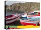 Traditional fishing boats near Las Salinas. Fogo Island (Ilha do Fogo), part of Cape Verde-Martin Zwick-Premier Image Canvas