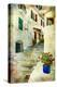 Traditional Greece -Pictorial Streets, Artistic Picture-Maugli-l-Premier Image Canvas