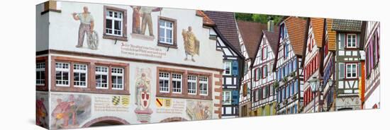 Traditional Half Timbered Buildings in Schiltach's Picturesque Medieval Altstad, Baden-Wurttemberg-Doug Pearson-Premier Image Canvas