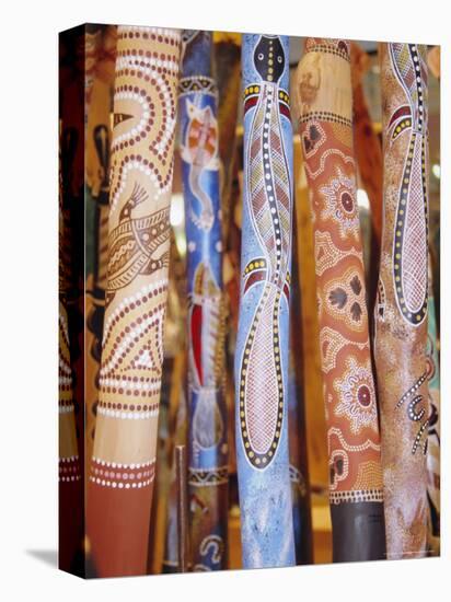 Traditional Hand Painted Colourful Didgeridoos, Australia-Dominic Webster-Premier Image Canvas