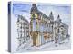 Traditional Haussmann style buildings on Rue Reaumur, Paris, France-Richard Lawrence-Premier Image Canvas