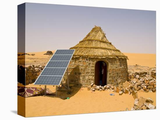 Traditional House With a Solar Panel in the Sahara Desert, Algeria, North Africa, Africa-Michael Runkel-Premier Image Canvas