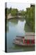 Traditional houses and boats on the Grand Canal, Taierzhuang Ancient Town, China-Keren Su-Premier Image Canvas