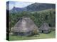 Traditional Houses, Bures, in the Last Old-Style Village, Fiji, South Pacific Islands-Anthony Waltham-Premier Image Canvas