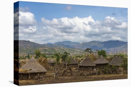 Traditional houses with thatched roof, Konso, Ethiopia-Keren Su-Premier Image Canvas