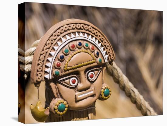 Traditional Inca Decorative Pottery, Lake Titicaca, Puno, Peru, South America-Ian Egner-Premier Image Canvas