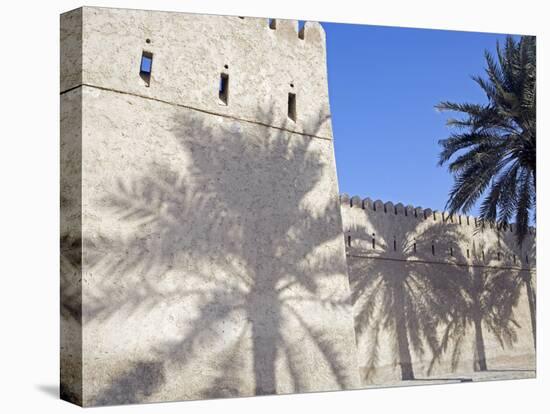 Traditional Mud Built Fort Overlooking Bay to Front of Small Town of Khasab, Oman-Mark Hannaford-Premier Image Canvas