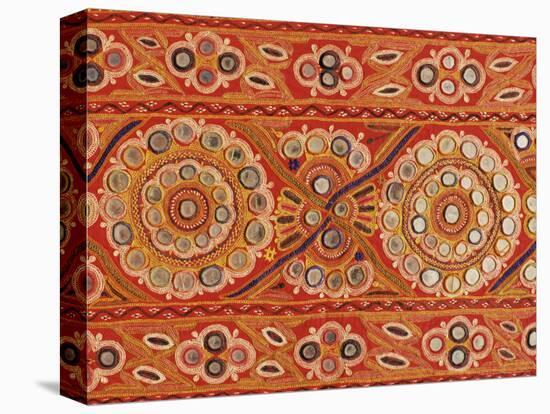 Traditional Rabari Tribal Embroidered Fabrics, Kutch, Gujarat State, India-John Henry Claude Wilson-Premier Image Canvas