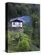 Traditional Small Bhutanese House with Smoke Coming from Roof from Open Fire Inside, Near Trongsa, -Lee Frost-Premier Image Canvas