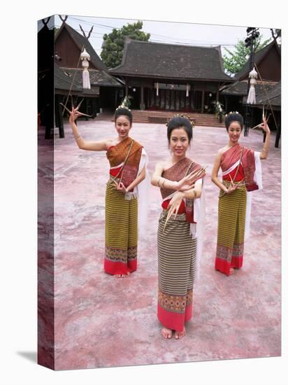 Traditional Thai Dancers, Old Chiang Mai Cultural Centre, Chiang Mai, Thailand, Southeast Asia-Gavin Hellier-Premier Image Canvas