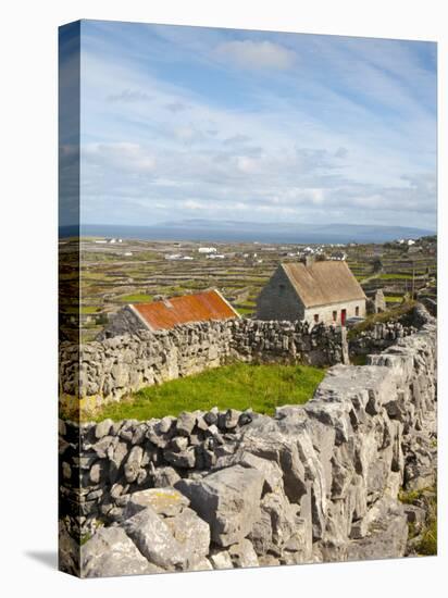 Traditional Thatched Roof Cottage, Inisheer, Aran Islands, Co, Galway, Ireland-Doug Pearson-Premier Image Canvas