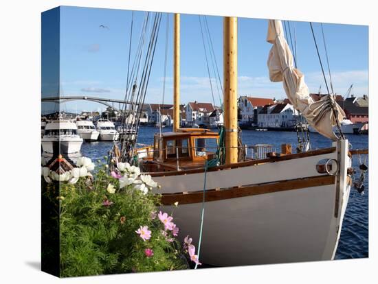 Traditional Wooden Boat, Colin Archer Type, Haugesund, Norway, Scandinavia, Europe-David Lomax-Premier Image Canvas