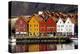 Traditional Wooden Hanseatic Merchants Buildings of the Bryggen, Bergen, Norway, Scandinavia-Robert Harding-Premier Image Canvas