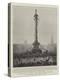 Trafalgar Day in London, the Nelson Column Decorated-null-Premier Image Canvas