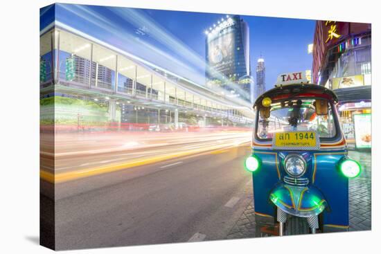 Traffic and Tuk Tuk on Ratchadamri Road, Bangkok, Thailand, Southeast Asia, Asia-Frank Fell-Premier Image Canvas