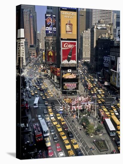 Traffic in Times Square, NYC-Michel Setboun-Stretched Canvas