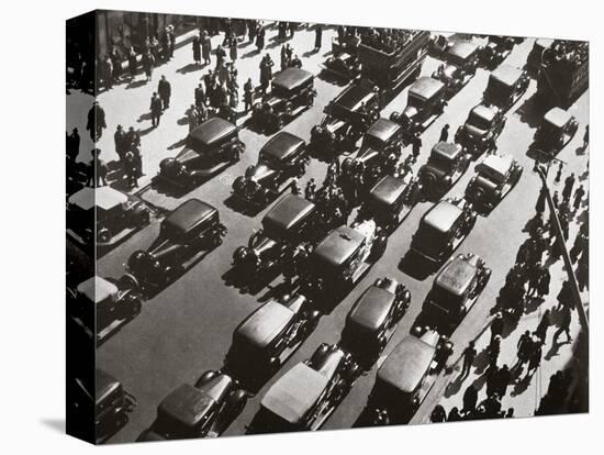 Traffic jam on Fifth Avenue at 49th Street, New York, USA, early 1929-Unknown-Premier Image Canvas