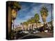 Traffic on Road with Palm Trees at the Roadside, South Palm Canyon Drive, Palm Springs-null-Premier Image Canvas