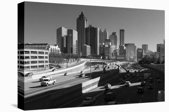 Traffic on the road in a city, Atlanta, Georgia, USA-Panoramic Images-Premier Image Canvas