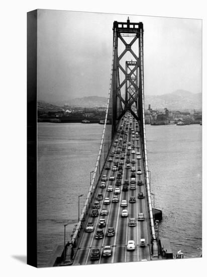 Traffic on the San Francisco Oakland Bay Bridge-Carl Mydans-Premier Image Canvas