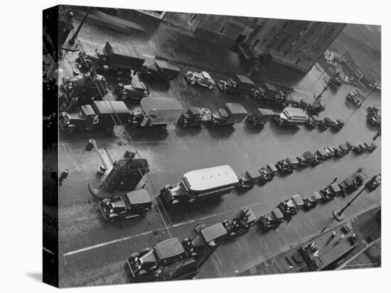 Traffic Piled Up at the New Jersey Entrance of the Holland Tunnel-Margaret Bourke-White-Premier Image Canvas