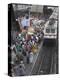 Train Ariving at Crowded Platform in New Delhi Train Station, Delhi, India-Eitan Simanor-Premier Image Canvas