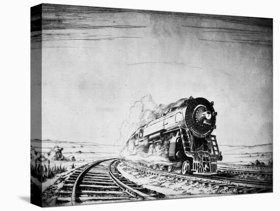 Train in the Night 3-Otto Kuhler-Premier Image Canvas