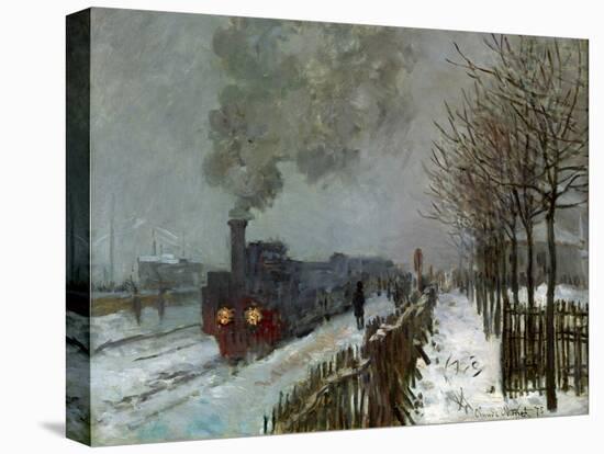 Train in the Snow-Claude Monet-Premier Image Canvas