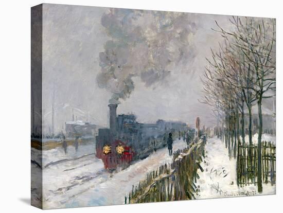 Train in the Snow-Claude Monet-Premier Image Canvas