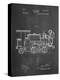 Train Locomotive Patent-null-Stretched Canvas