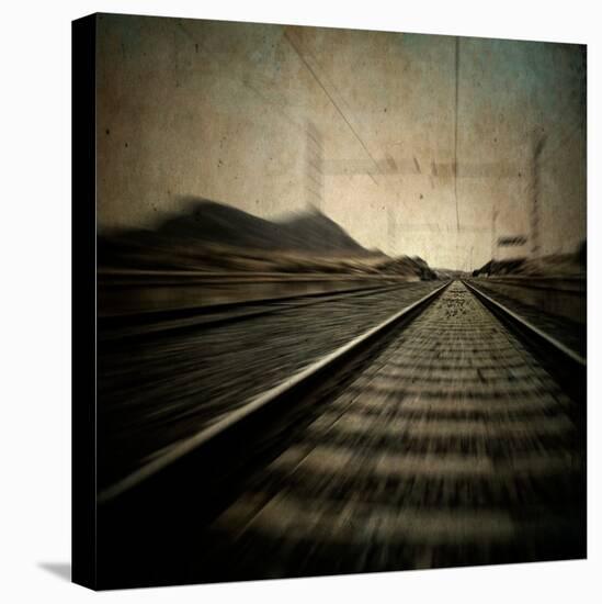 Train Travelling at Speed on a Railway-Luis Beltran-Premier Image Canvas