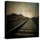 Train Travelling at Speed on a Railway-Luis Beltran-Premier Image Canvas