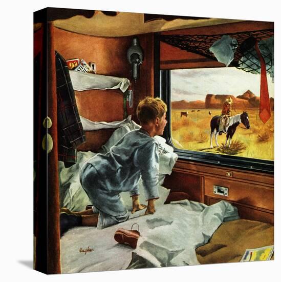 "Train Window on the West", July 24, 1954-George Hughes-Premier Image Canvas