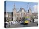 Tram and Central Station, Amsterdam, Holland-Michael Short-Premier Image Canvas