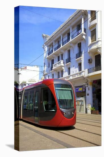 Tram, Casablanca, Morocco, North Africa, Africa-Neil Farrin-Premier Image Canvas