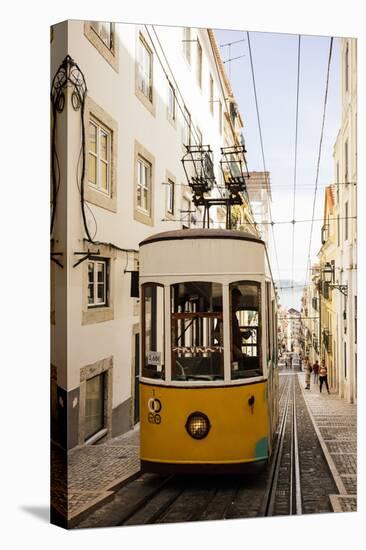 Tram in Elevador Da Bica, Lisbon, Portugal-Ben Pipe-Premier Image Canvas