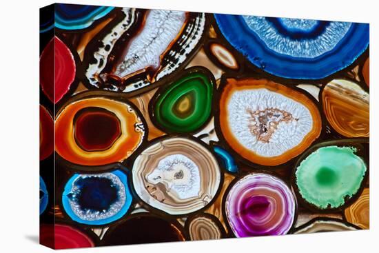 Translucent Mosaic Made with Slices of Agate Stone-Natali Glado-Premier Image Canvas