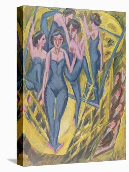 Trapeze Artists in Blue, 1914-Ernst Ludwig Kirchner-Premier Image Canvas