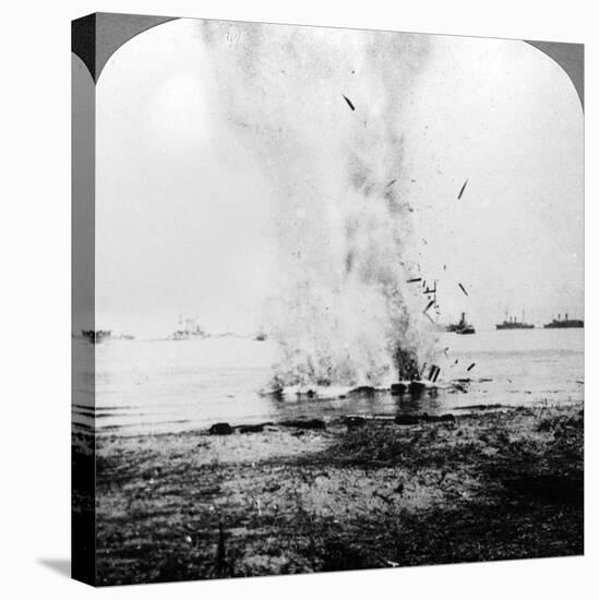 Trapped German Submarine Driven Inshore and Destroyed, World War I, 1914-1918-null-Premier Image Canvas