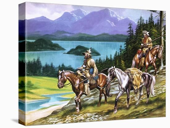 Trappers in the Wild West-Ron Embleton-Premier Image Canvas