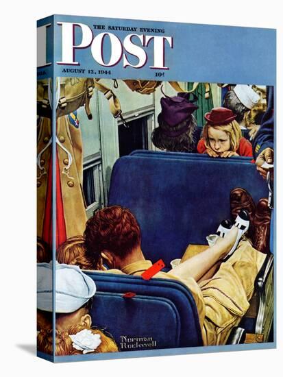 "Travel Experience" Saturday Evening Post Cover, August 12,1944-Norman Rockwell-Premier Image Canvas