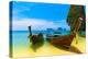 Travel Landscape, Beach With Blue Water And Sky At Summer-SergWSQ-Premier Image Canvas