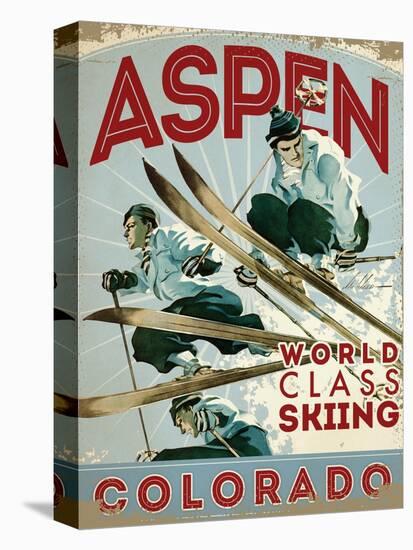Travel Poster - Aspen-The Saturday Evening Post-Premier Image Canvas