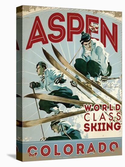 Travel Poster - Aspen-The Saturday Evening Post-Premier Image Canvas