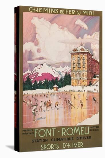 Travel Poster for Font-Romeu, France-null-Stretched Canvas